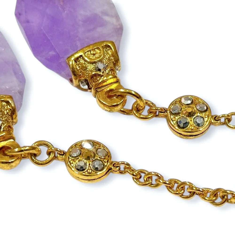 Barrera Long 48” Necklace with Multicolor Pastel Beads and Crystal Accents - Picture 8 of 17